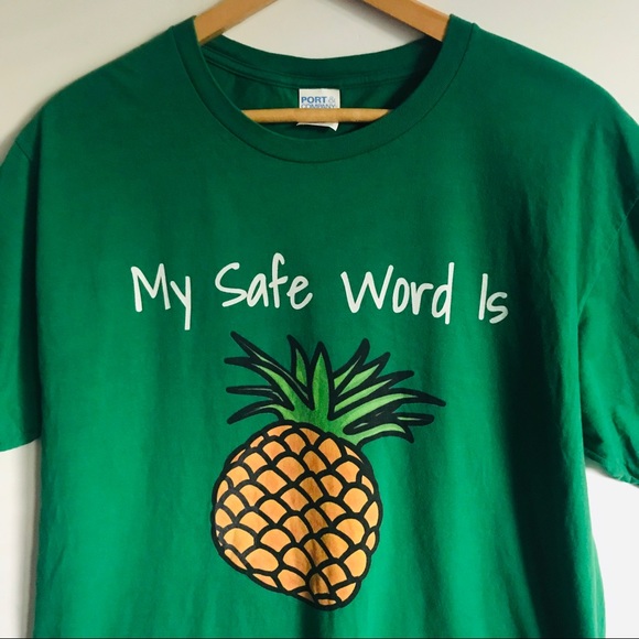 Tops - Pineapple T-Shirt Green Size XL